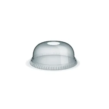 Víčko vypouklé s otvorem pro kelímky pr. 78 mm průhledné (50 ks)